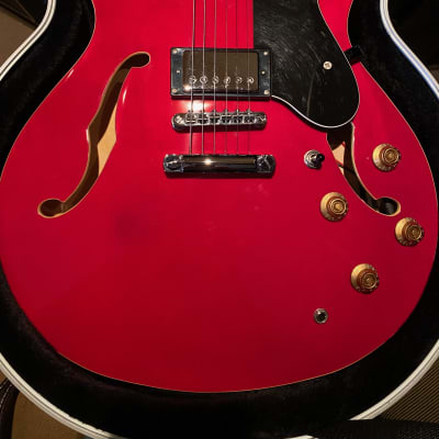 Deltatone 335 You’ll love this one! As-New Inspired by Gibson Cherry Red Semi Hollow Body Fabulous playing. Killer Set Up! for sale