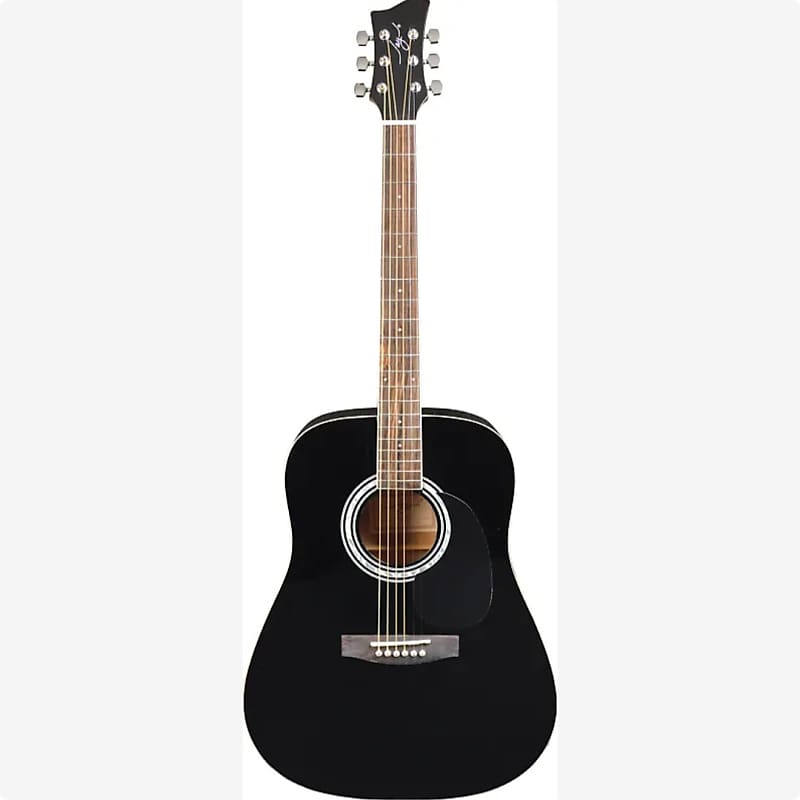 Jay Turser JJ45-PAK-N-A | Jay Jr Series 3/4 Size Dreadnought Acoustic Guitar Pack, Black. New with Full Warranty! image 1