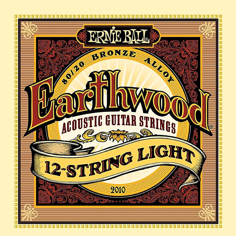 Ernie Ball 2010 Earthwood 80/20 Bronze 12-String Light Acoustic Guitar Strings (9-46) image 1
