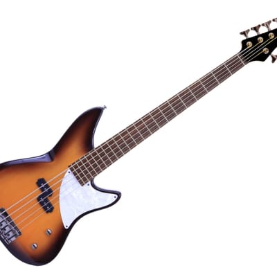 MTD Kingston CRB 5 5-String Bass Guitar - Amber Burst image 1