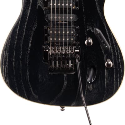 Ibanez S570AH S Standard Series Electric Guitar, Silver Wave Black image 1