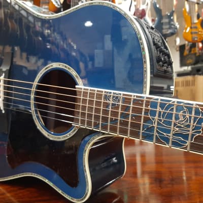 Takamine LTD 2021 Blue Rose ( Limited Edition 2021) w/bag | Reverb