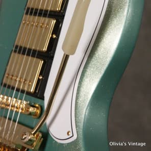 RARE 2010 Gibson Custom Shop SG/Les Paul Custom reissue INVERNESS GREEN SPARKLE image 11