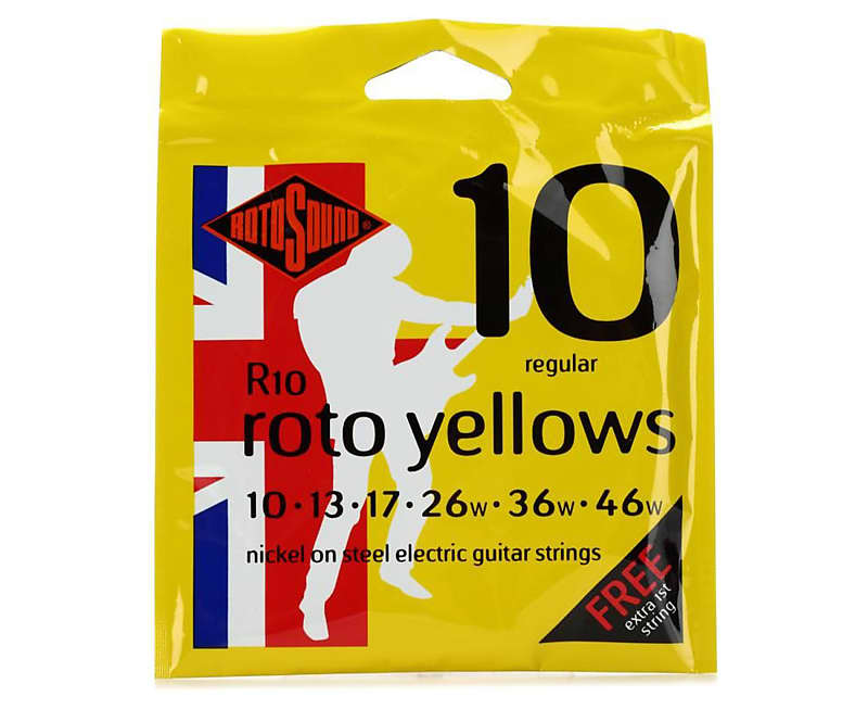 Rotosound R10 Yellows Electric Guitar Strings 10-46 image 1