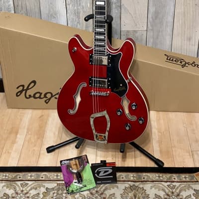 2021 Hagstrom Viking Wild Cherry Transparent Electric Semi Hollowbody, Help Support Small Business ! image 18