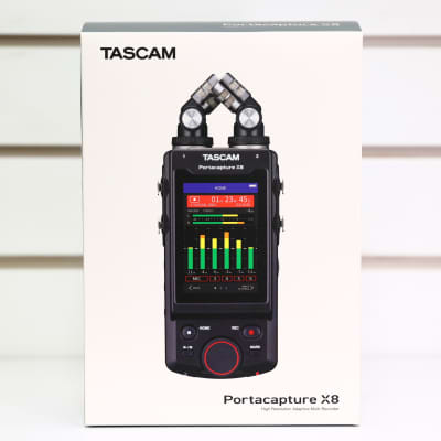 TASCAM Portacapture X8 Portable Digital Recorder with USB Audio Interface - Black image 1
