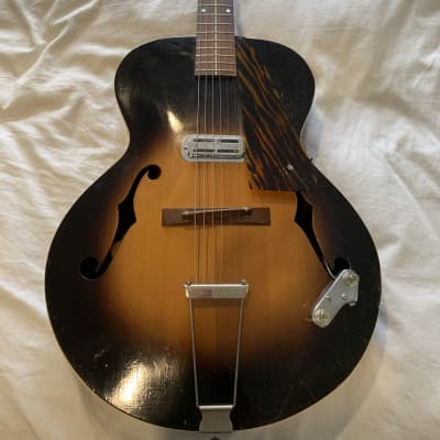 1930s Cromwell G4 Archtop Guitar Vintage Sunburst w/ DeArmond Pickup image 1