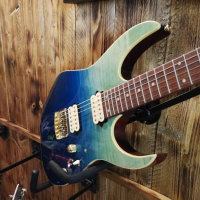 Ibanez RG421HPFM-BRG RG-Serie E-Gitarre 6 String Blue Reef Gradation image 4