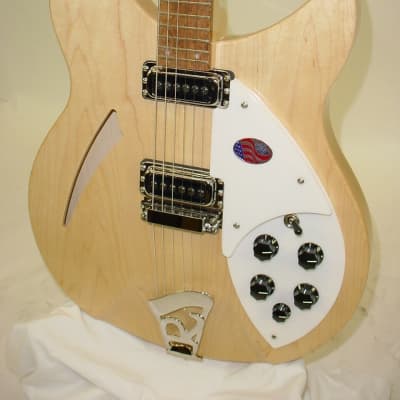 Rickenbacker 330 Thinline Semi-Hollow Electric Guitar - MapleGlo image 3