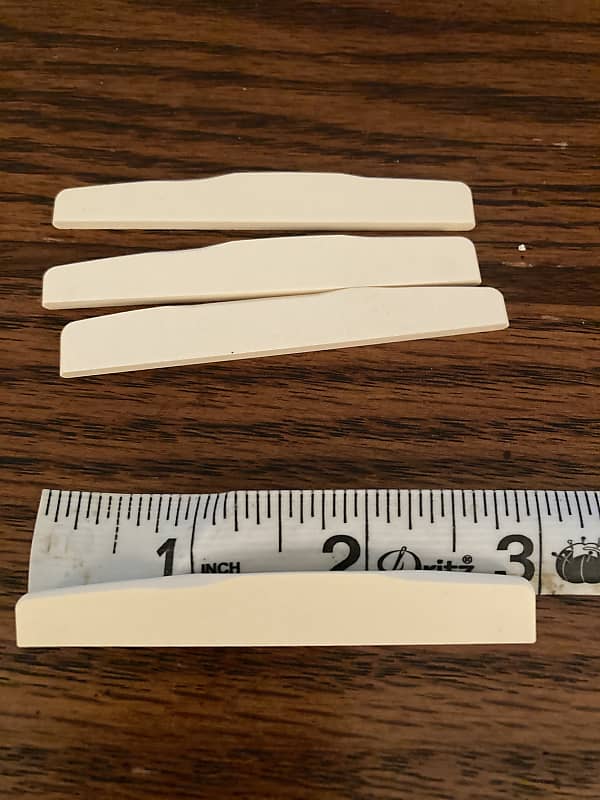 Martin Tusq compensated acoustic guitar saddle 2022 Cream Reverb