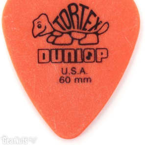 Dunlop Tortex Standard Guitar Picks - .60mm Orange (12-pack) image 2