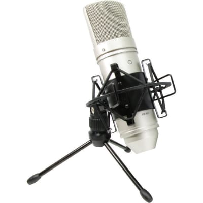 Tascam - TM-80 - Studio Recording Condenser Microphone & Shock Mount + Stand image 2