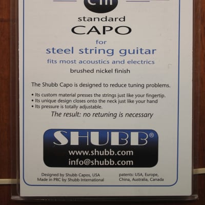 Shubb C1N Standard Steel String Capo image 2