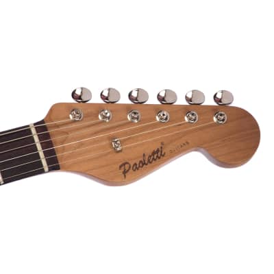 Paoletti Guitars Stratospheric Loft HSS - Distressed Firemist Lime - Ancient Reclaimed Chestnut Body, Hand Wound Pickups, Custom Boutique Electric - NEW! image 9