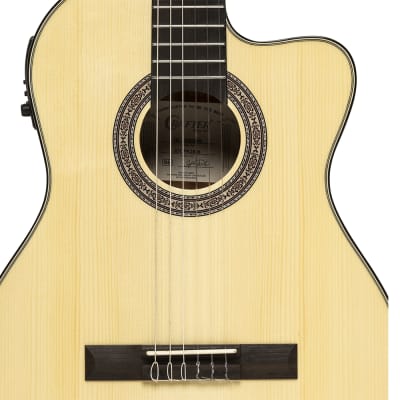 Crafter HC250-CE-N Silver Serie 250 Klassische Gitarre mit Tonabnehmersystem Natur imagen 6