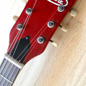 1960s Kay Red Devil Speed Demon Vintage Electric Hollowbody Guitar w/gigbag image 4