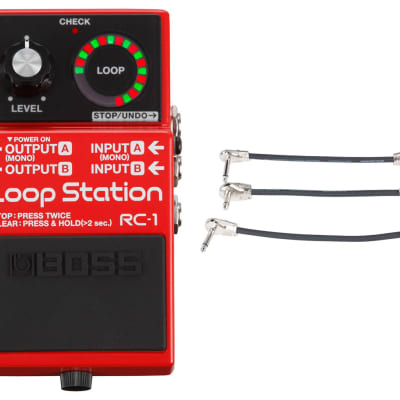 Boss RC-1 Loop Station + Gator Patch Cable 3 Pack for sale