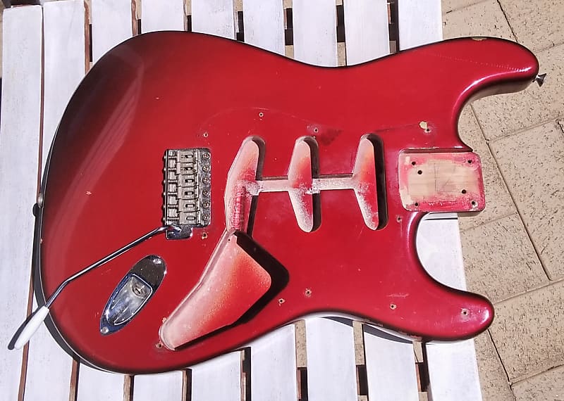 1988 Stratocaster Body Candy Apple Red Reverb