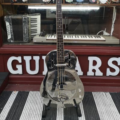 Ozark Resonator Bass Guitar - Reflective Nickel image 1