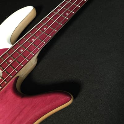 Fodera Yin Yang Standard Purpleheart 4 String Bass With Updated Case image 12