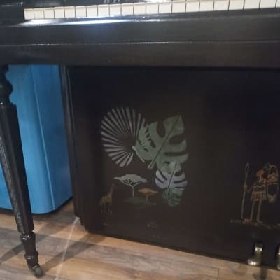 Chickering 40" Art Painted Console Piano c1947 #188130 image 8