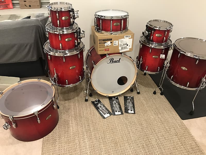 Supreme Pearl Session Studio Select Drum Set Red - SS19 - US, will