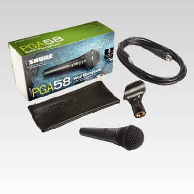 Shure PGA58-XLR Cardioid Dynamic Vocal Microphone with 15' XLR-XLR Cable image 4