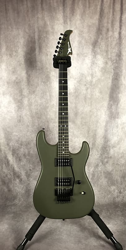 Wayne Guitars (Formerly Charvel) Super Strat Est 2000 - Flat Green image 1