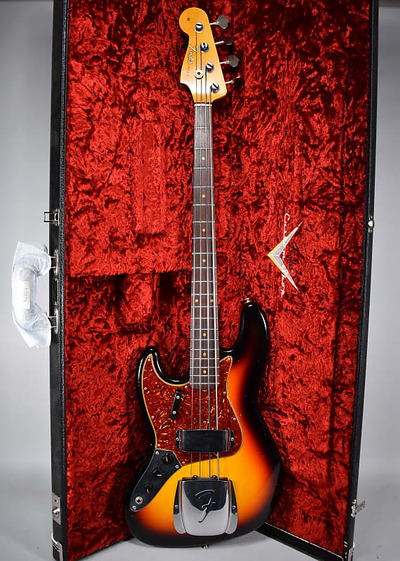 2019 Fender Custom Shop LTD '64 Journey Man Jazz Bass Sunburst Lefty w/OHSC image 1