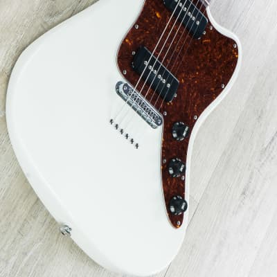 Suhr Classic JM Guitar, Rosewood Fretboard, S90 P90s, TP6 Bridge, Olympic White image 2