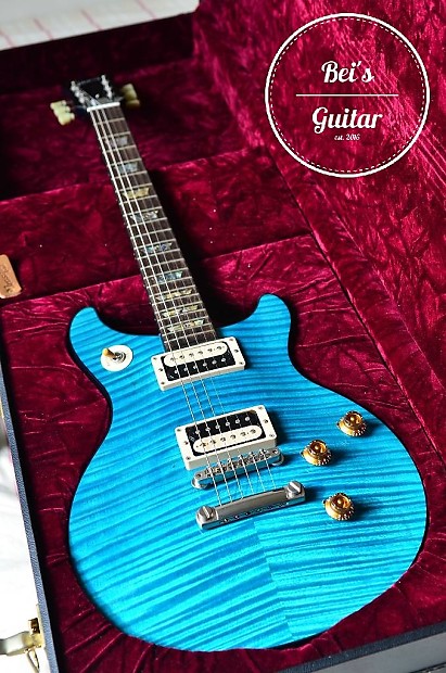 Gibson Custom Shop Tak Matsumoto DC Aqua Blue