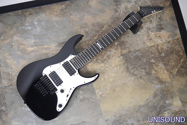 ESP E-II MR Seven 7-String Electric Guitar (Black) EIIMR7BLK B&H