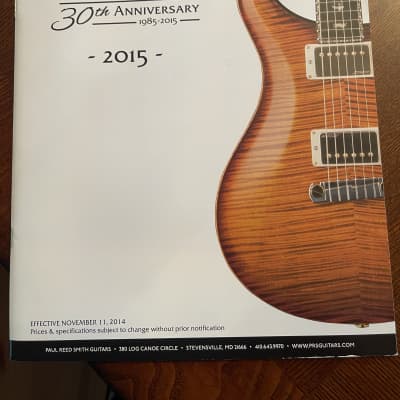 PRS 30th Anniversary NAMM Show Booth Catalogue 2015 for sale