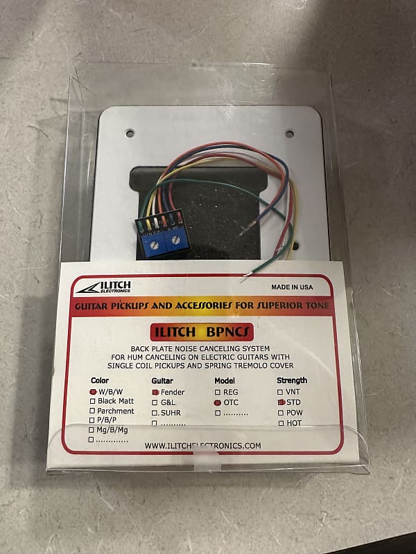New Ilitch Electronics BPNCS Fender Stratocaster Back Plate Reverb