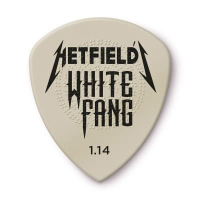 Dunlop PH122P114 James Hetfield White Fang Custom Flow 1.14mm Guitar Picks (6-Pack)
