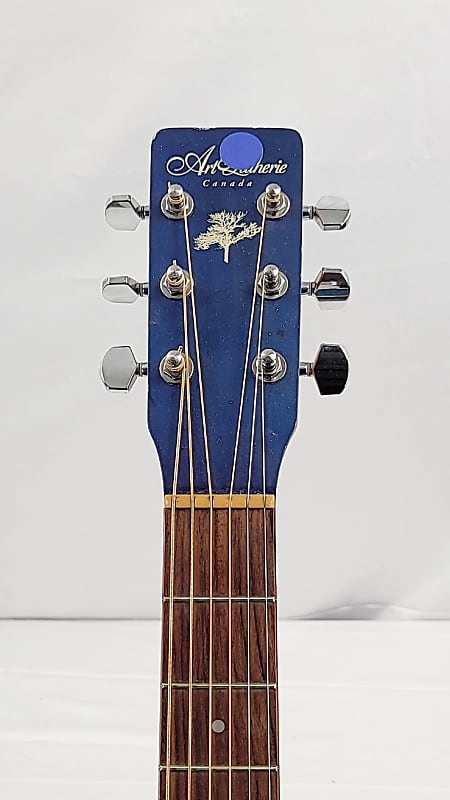 Art & Lutherie Cedar Acoustic Electric Guitar Blue | Reverb