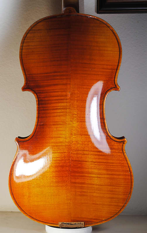 Old used Czech viola 16" 100 years old VIDEO Stradivarius copy 1713 immediately playing condition image 1