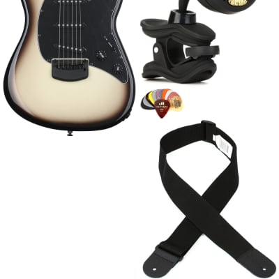 Ernie Ball Music Man Cutlass HT Electric Guitar - Brulee  Bundle with Snark ST-8 Super Tight Chromatic Tuner... (4 Items) image 1