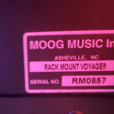 Moog Minimoog Voyager RME Rack Mount Edition Monophonic 