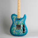 Fender  Blue Floral Telecaster Solid Body Electric Guitar (2006), ser. #S052570, black gig bag case.