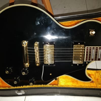 Ibanez 2350 copy "Post Lawsuit" 1977 black with gold hardware image 3