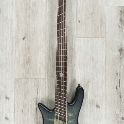Spector NS Dimension 5 Multi-Scale 5-String Left-Handed Bass, Haunted Moss Matte image 4