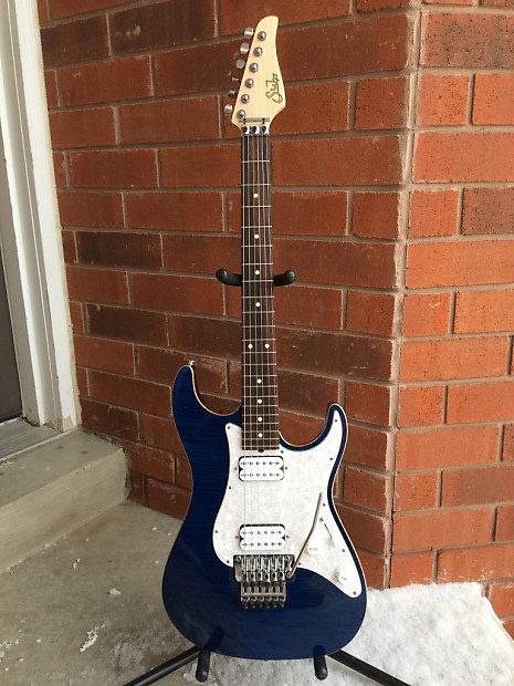 Suhr S5 Pro Series 2011 Transparent Blue with SS frets
