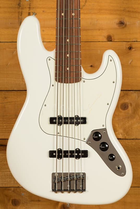 Fender Player Jazz Bass V | Pau Ferro - Polar White image 1