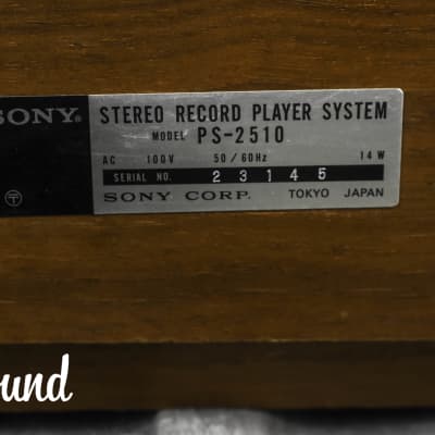 Sony PS-2510 stereo record player systerm in Very Good conditions image 21