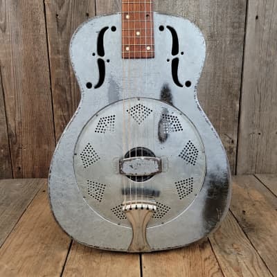 National Duolian Square Neck Frosted Dueco Resonator Dobro 1936 - Frosted Dueco imagen 1