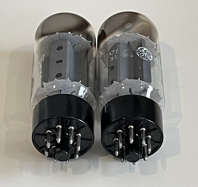 General Electric 6CA7 EL34 Matched Pair Big Bottle Fat Boy GE | Reverb