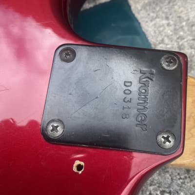 Kramer USA Pacer Deluxe Floyd Rose D series 1985 - Candy Red image 6
