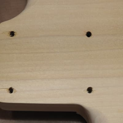 Unfinished 3pc Poplar Stratocaster Body 2pc Rosewood Top S/S/S Pickup Routes Back Control Cavity image 11