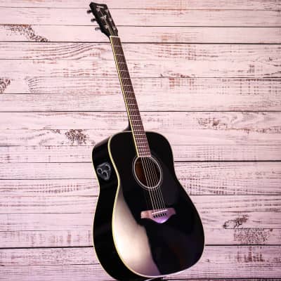 Yamaha FG-TABL Trans Acoustic Guitar | Black image 4